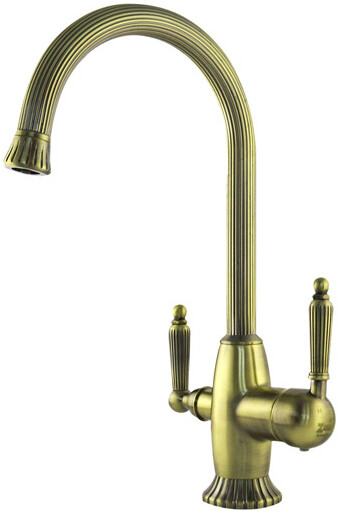 Смеситель ZorG Sanitary ZR 350 YF BR для кухонной мойки, бронза