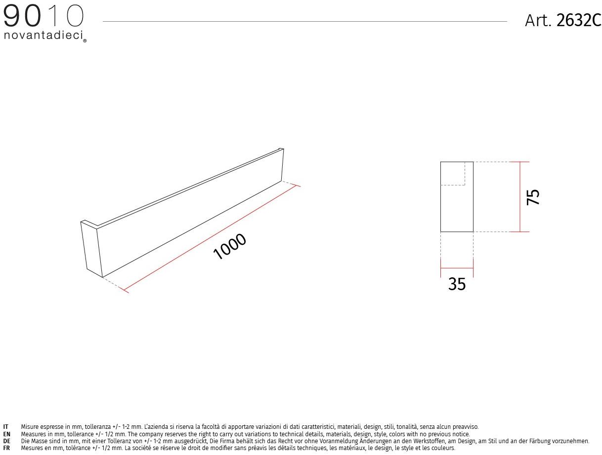 9010 novantadieci Регулируемый настенный светильник led из cristaly®  2632a/b/c/d  - Вид №3