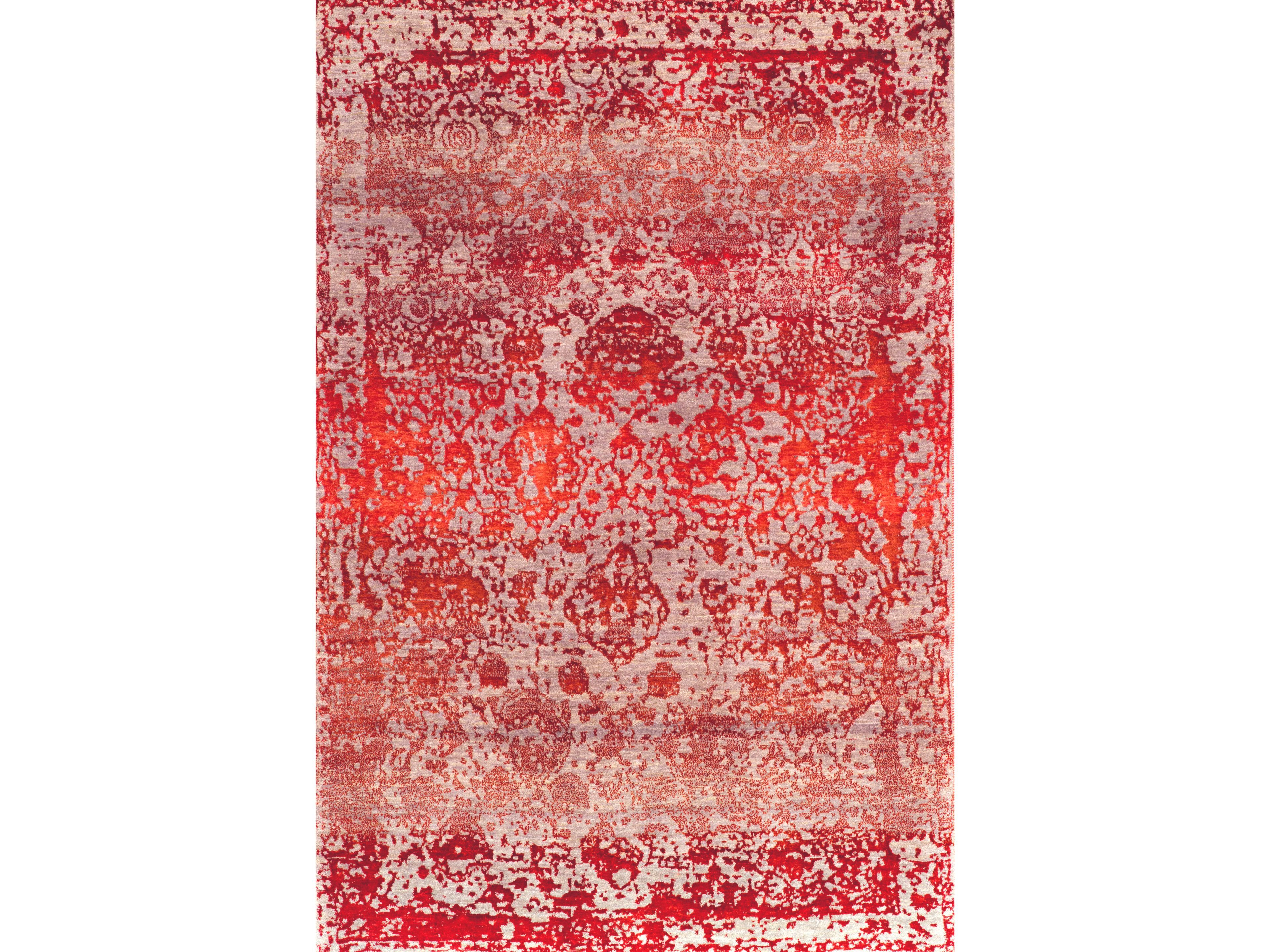 Прямоугольный ковер из шерсти и шелка Zollanvari Isfahan Classical Floral Cartouches-Designer ARCH-00032848