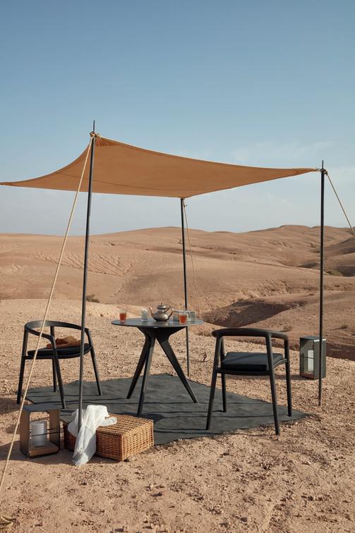 MNST973 Обеденный стол teak nero ⌀148см Manutti Torsa - Вид №27