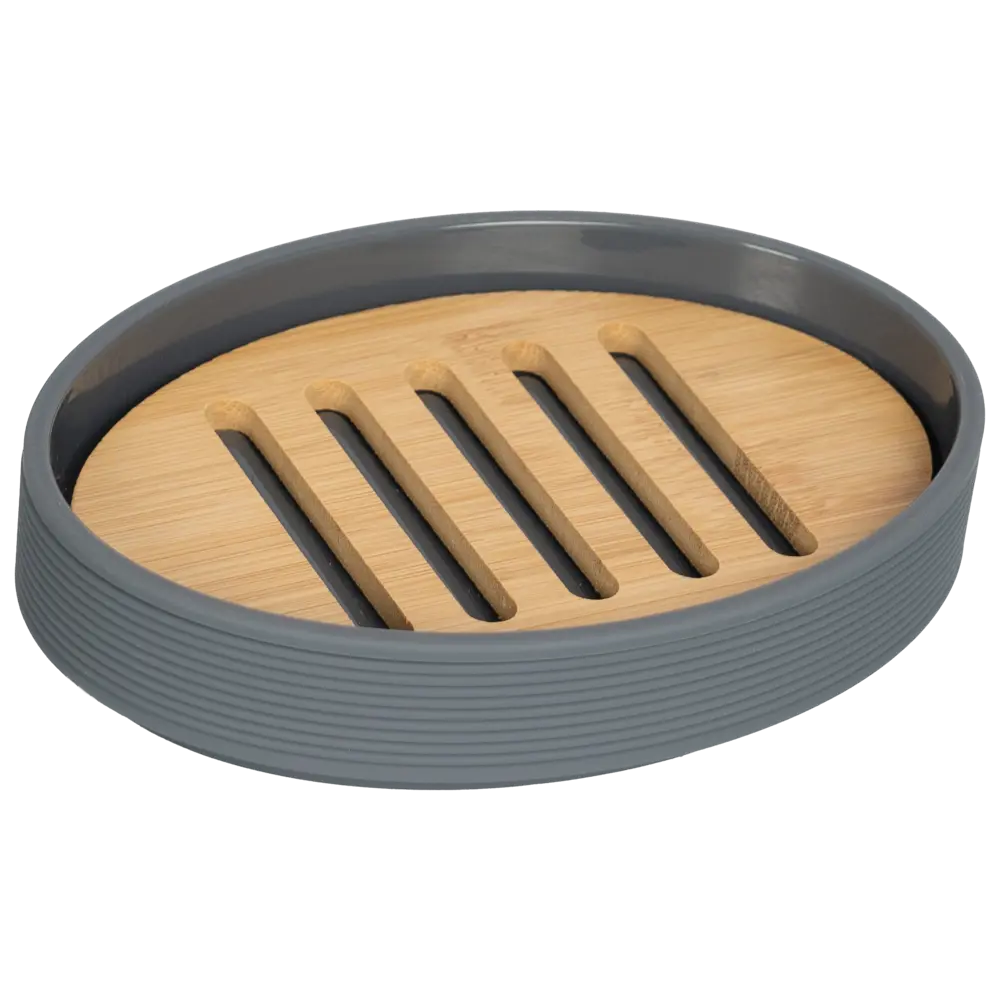 Мыльница SWENSA Koi — стильный аксессуар для ванной в сером цвете 89380222 STLM-1388821