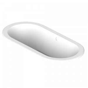 B10-B521 Встраиваемая ванна CLARA 190 x 95 x 62 см, без донного клапана Thg-paris Встраиваемые ванны Матовый белый