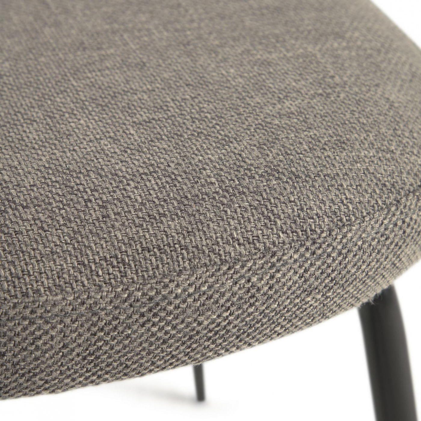 108130 Стул серого цвета с металлом с черной отделкой La Forma Anoha  - Вид №3