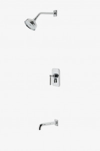 LDSP05 Душевая кабина Ludlow с балансировкой давления, 5-дюймовая насадка для душа и излив для ванны Waterworks