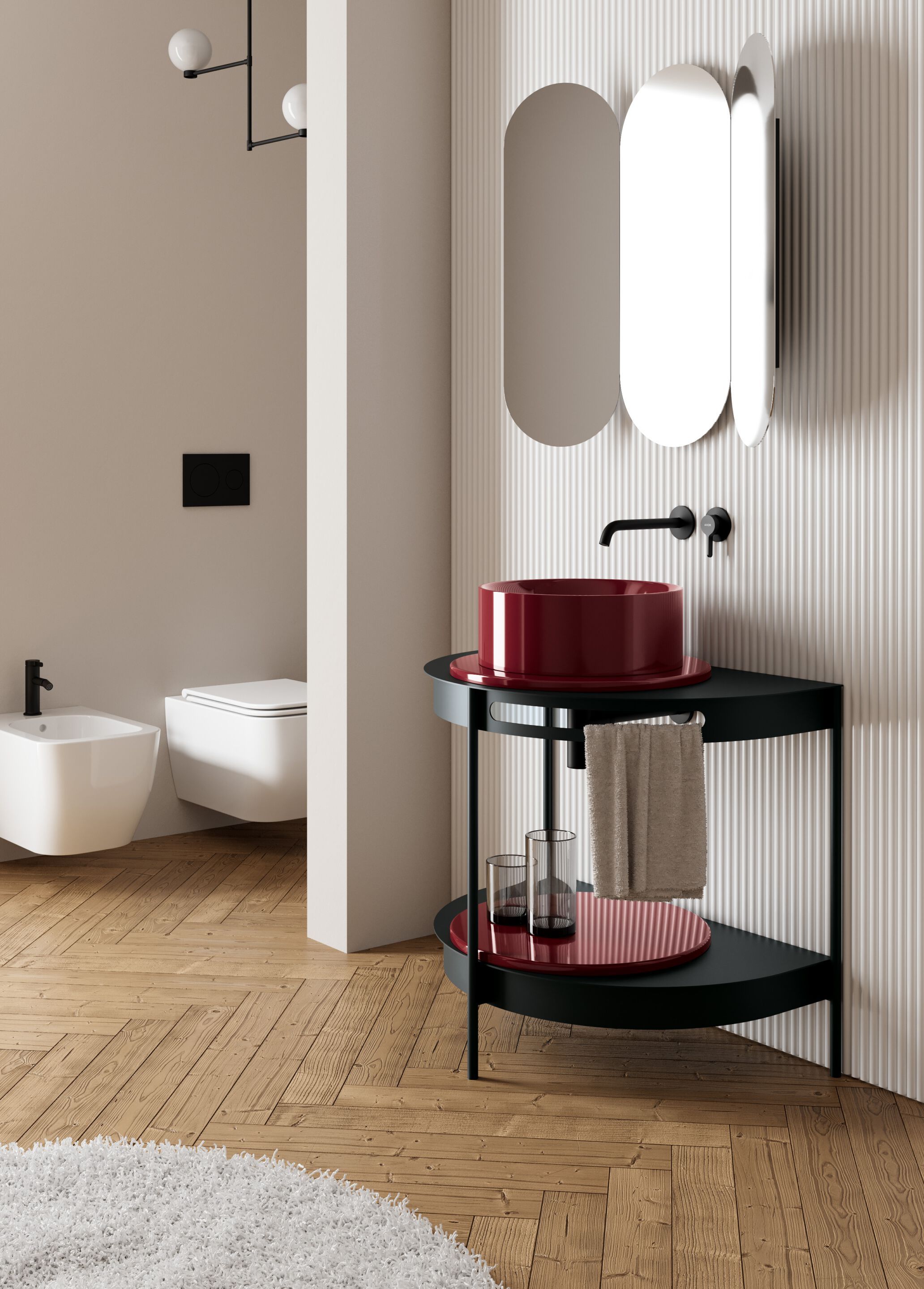 Металлическая консоль для умывальника Scarabeo Ceramiche SESTO ARCH-00150896 - Вид №2