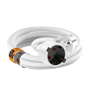 Удлинитель бытовой Duwi 3x1 3 1 розетка с заземлением 2300 Вт цвет белый