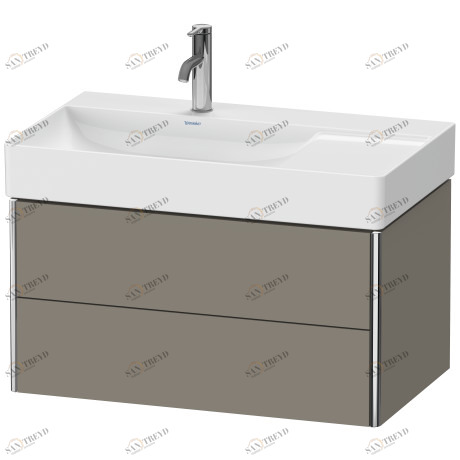 XS416809292 XSquare Тумбочка подвесная Каменно-серый шелковисто-матовый лак Duravit