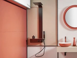 Acquabella Настенная душевая стойка из Акрона © и алюминия