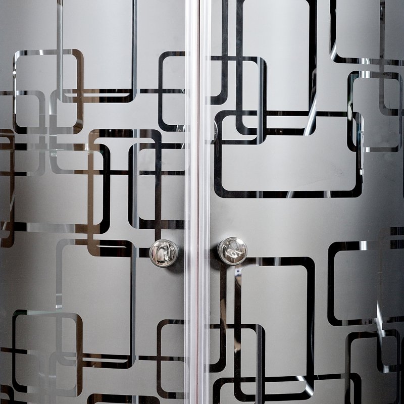 D09 Душевая кабина DETO Серия D BМ4590 LED BLACK - Вид №15