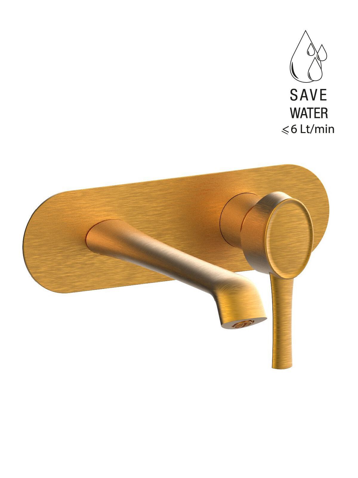 Настенный смеситель для раковины с пластиной Rubinetterie Frattini Delizia ARCH-00148927 - Вид №3