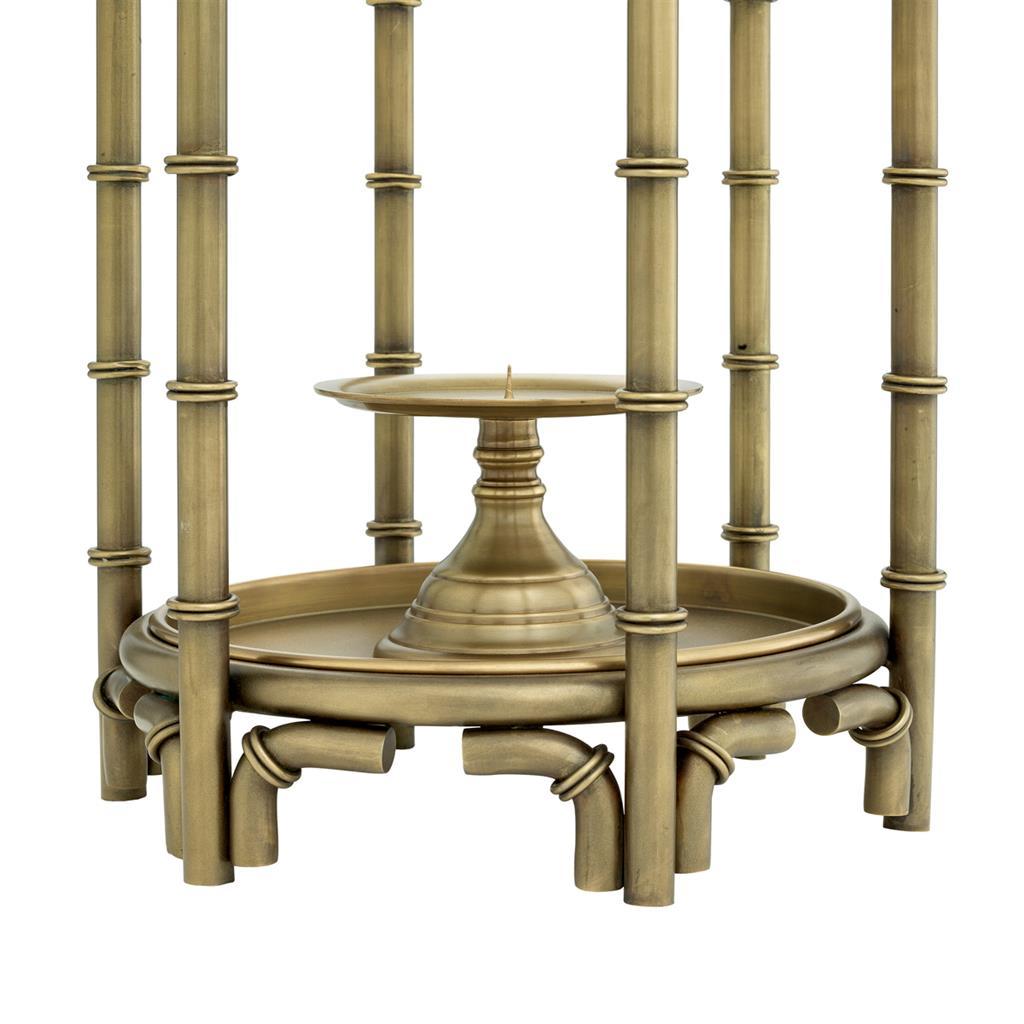 Подсвечник-фонарь металлический латунь Archipelago от Eichholtz EICHHOLTZ EICHHOLTZ 060399 Золото  - Вид №3