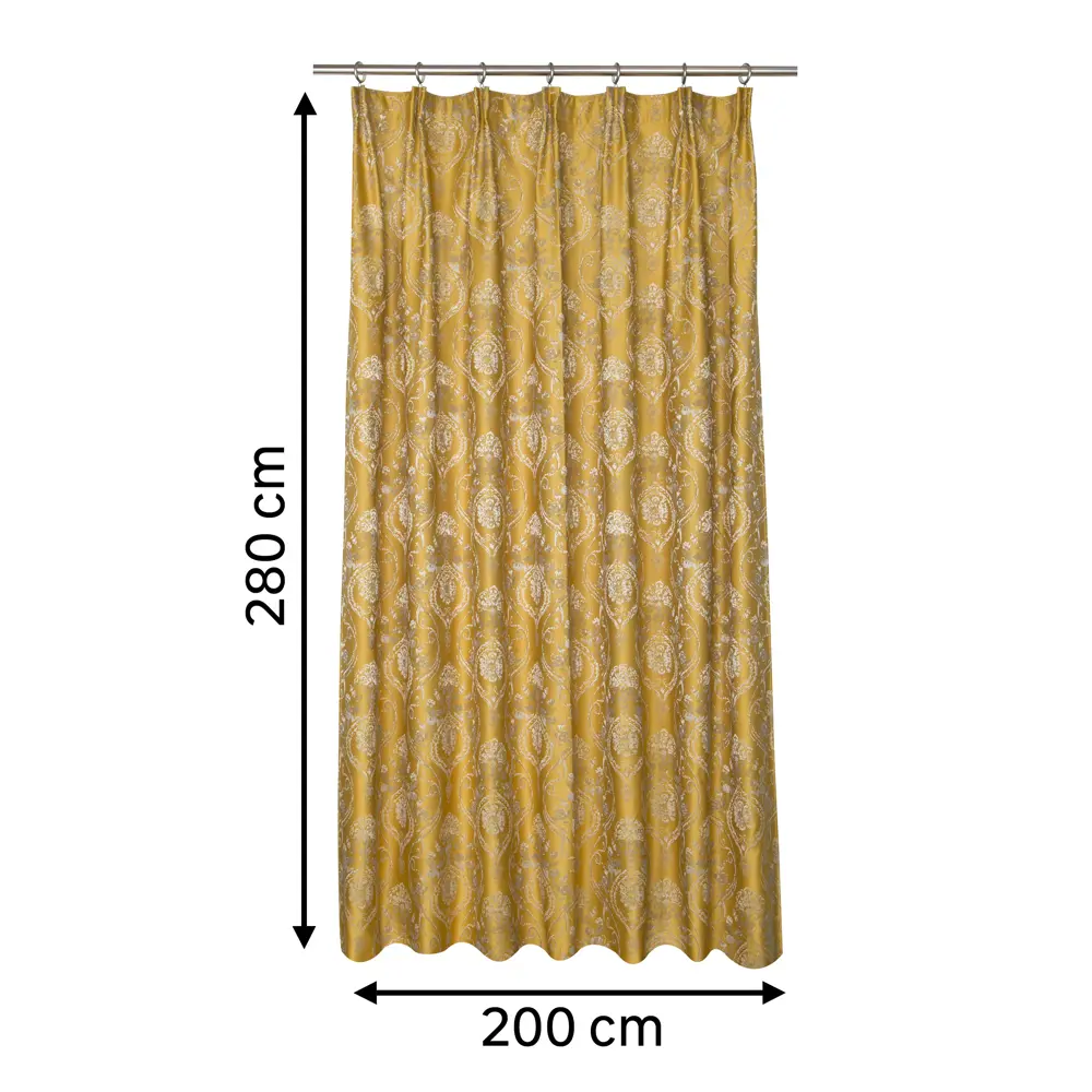 Штора на ленте Inspire Vlada 200x280 см цвет желтый 86255244 STLM-2176147  - Вид №2
