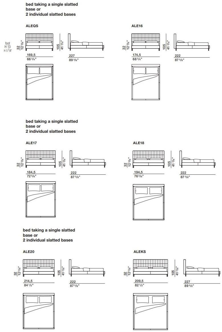 Molteni & C. Двуспальная кровать в коже Anton sun-id-1399449 - Вид №6