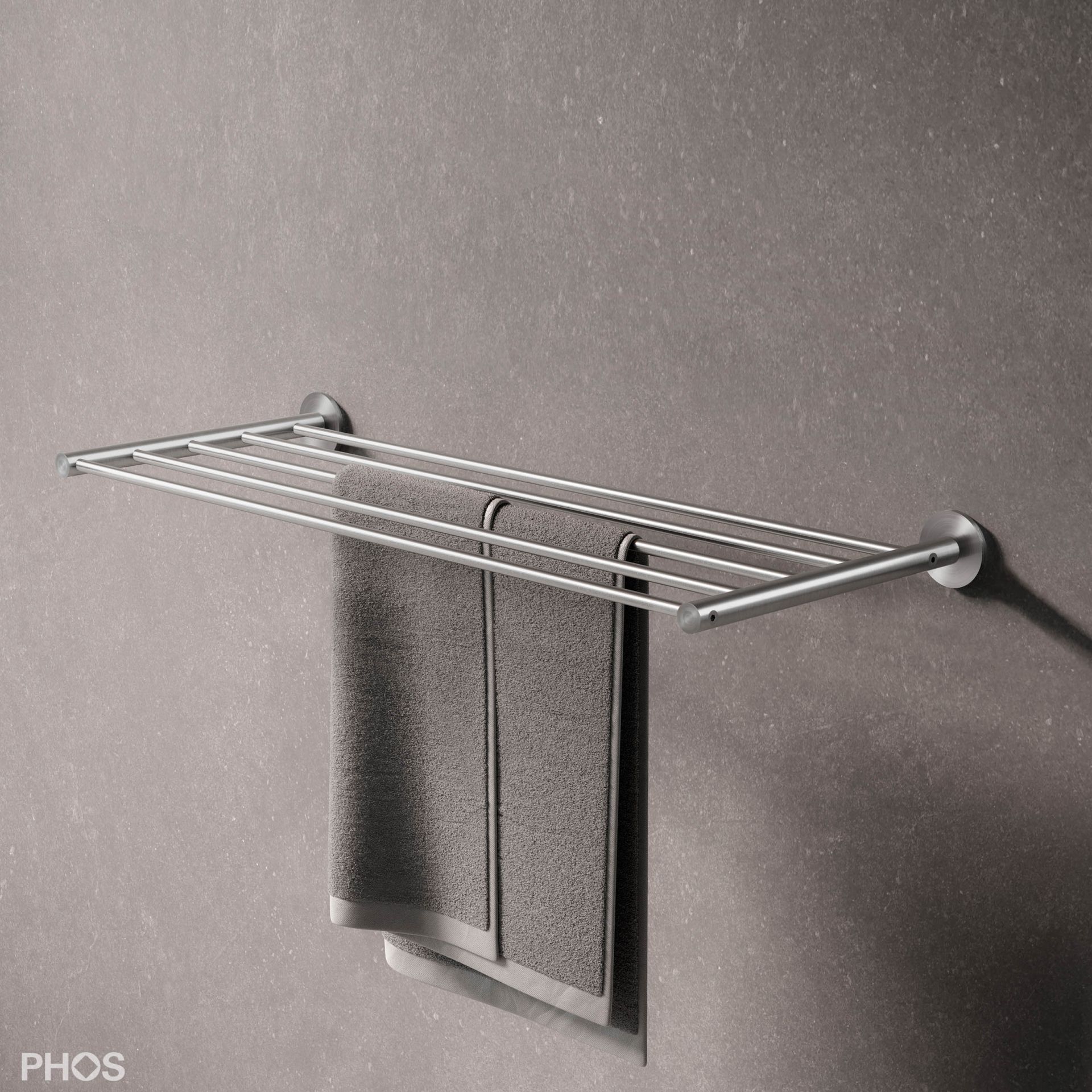 SR900-1W-B Полотенцесушитель настенный, ширина 90 см. PHOS  - Вид №1