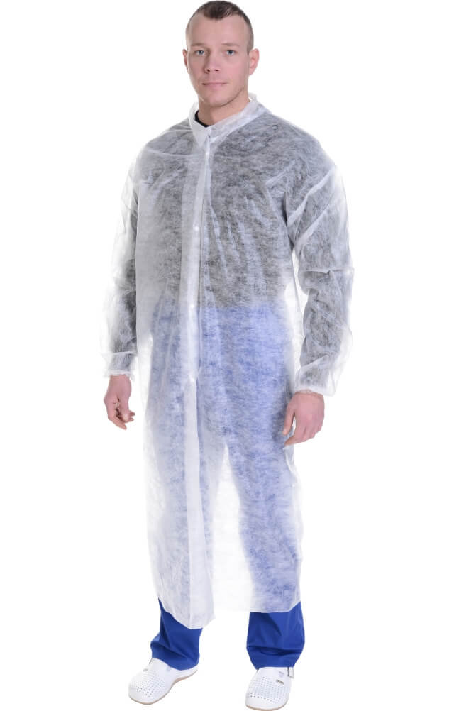 69270 Халат одноразовый  Одноразовая одежда размер XXXL (56-58) Спецодежда 