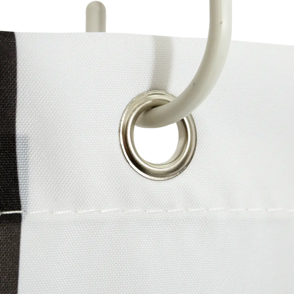 Штора для ванной Vidage Чауда с люверсами 180x200 см полиэстер цвет белый STLM-2161163 - Вид №4