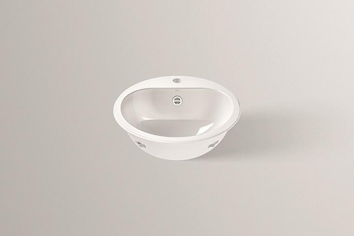 2005000400 Встраиваемая раковина, ew 3 , белая, для простого ухода Alape серия EW 