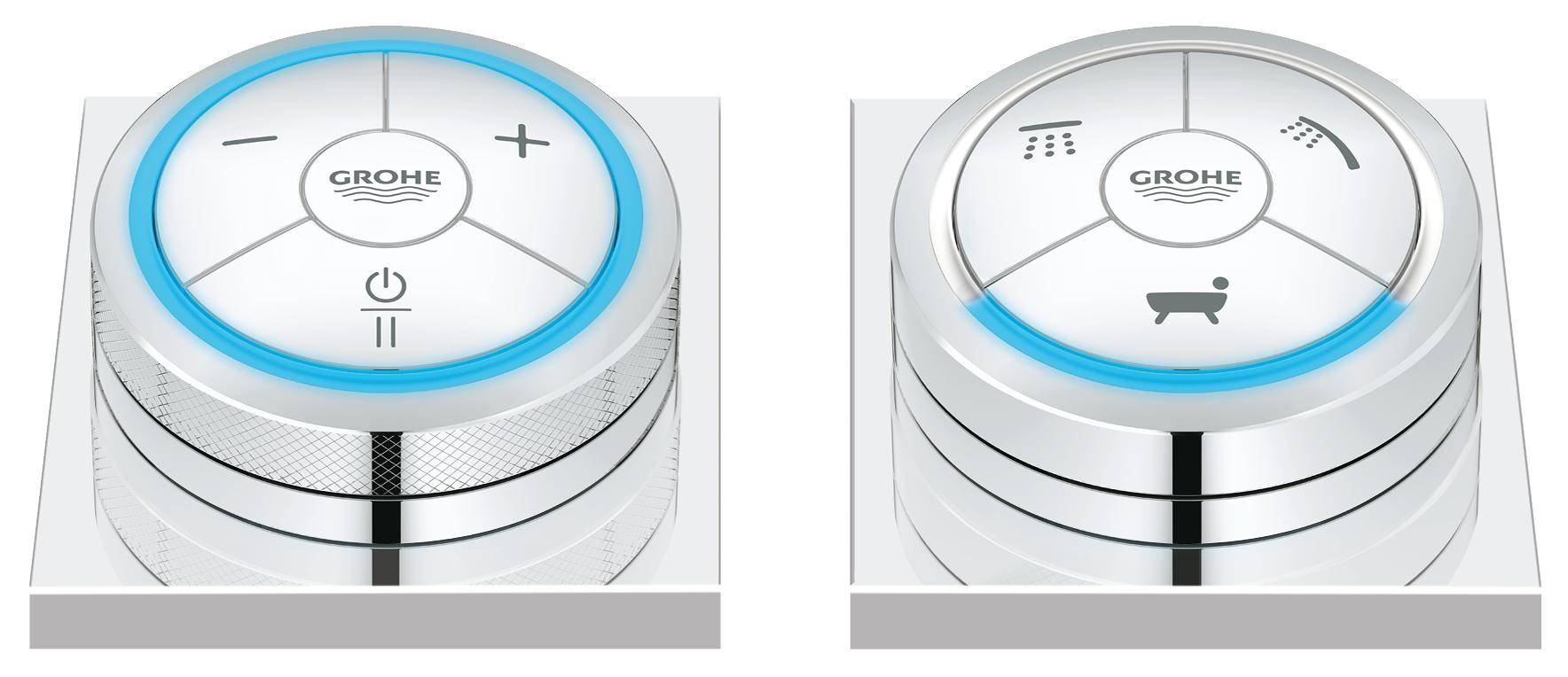 36344000 Электронная панель управления и переключатель для ванны Grohe F-digital хром