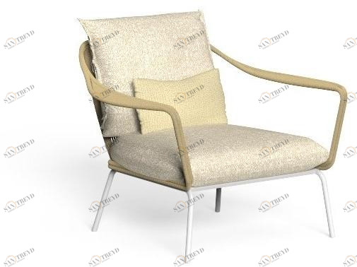 Talenti Садовое кресло из ткани с подлокотниками Cruise alu Crualupl