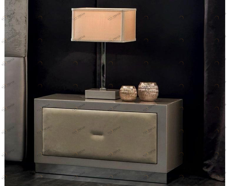 CorteZari Прямоугольная тумбочка с ящиками Zoe gold sun-id-1400523