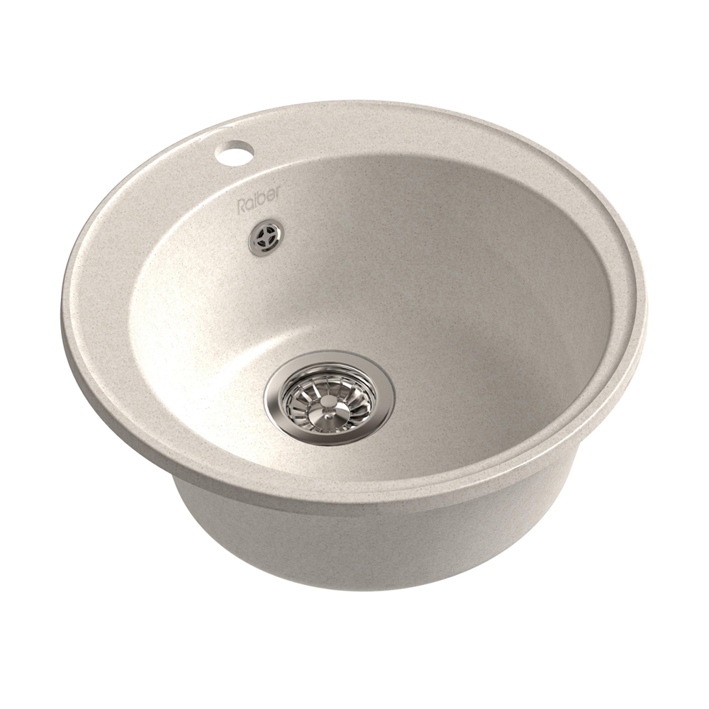 RQ13 белый Мойка кухонная прямоугольная Raiber  - Вид №1