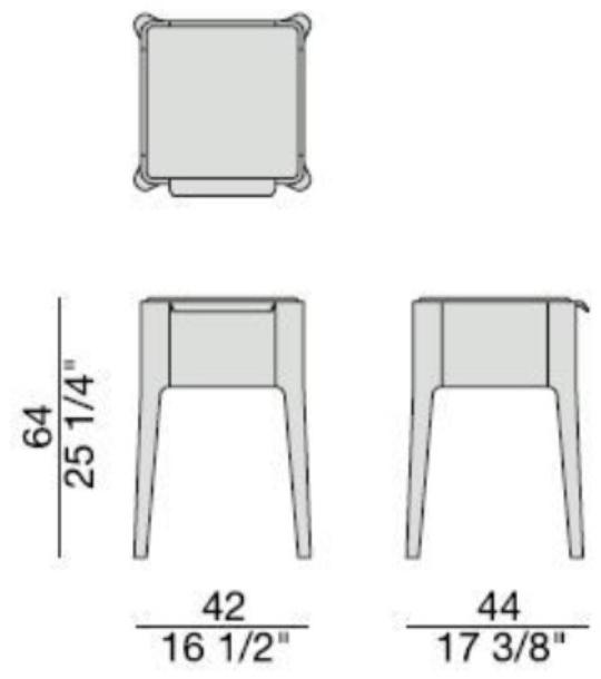 Porada Прямоугольная тумбочка из орехового дерева с ящиками Iron sun-id-1465967 - Вид №5