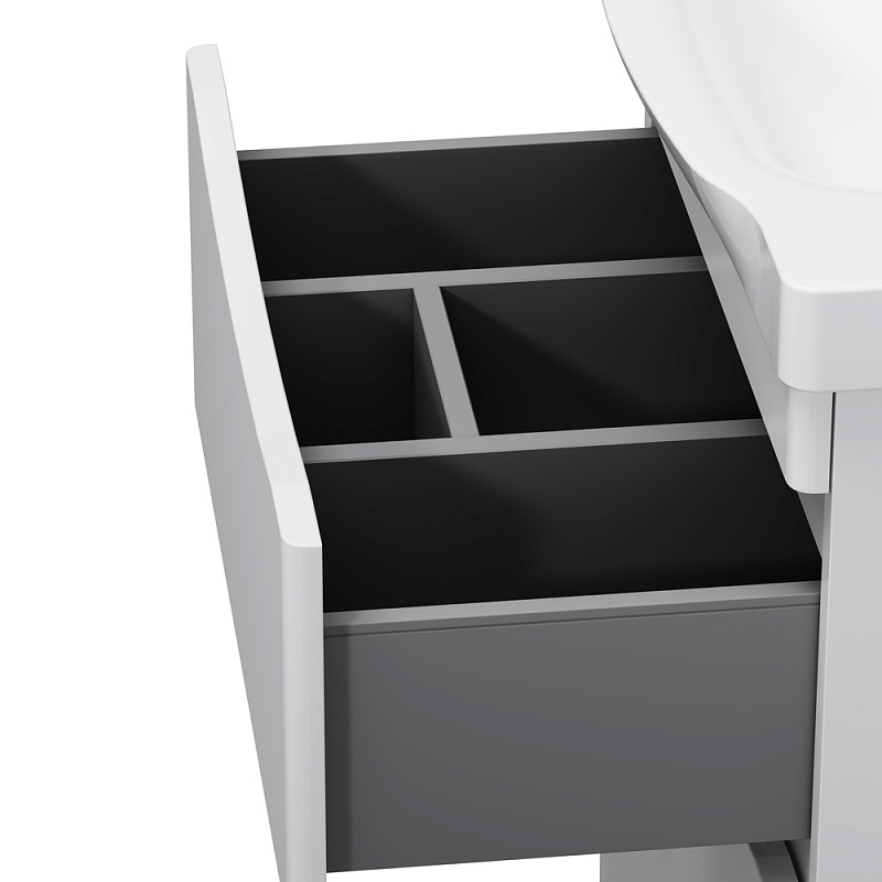 M80FSX0652WG База под раковину напольная 65 см 2 ящика белый глянцевая шт AM.PM Like - Вид №2