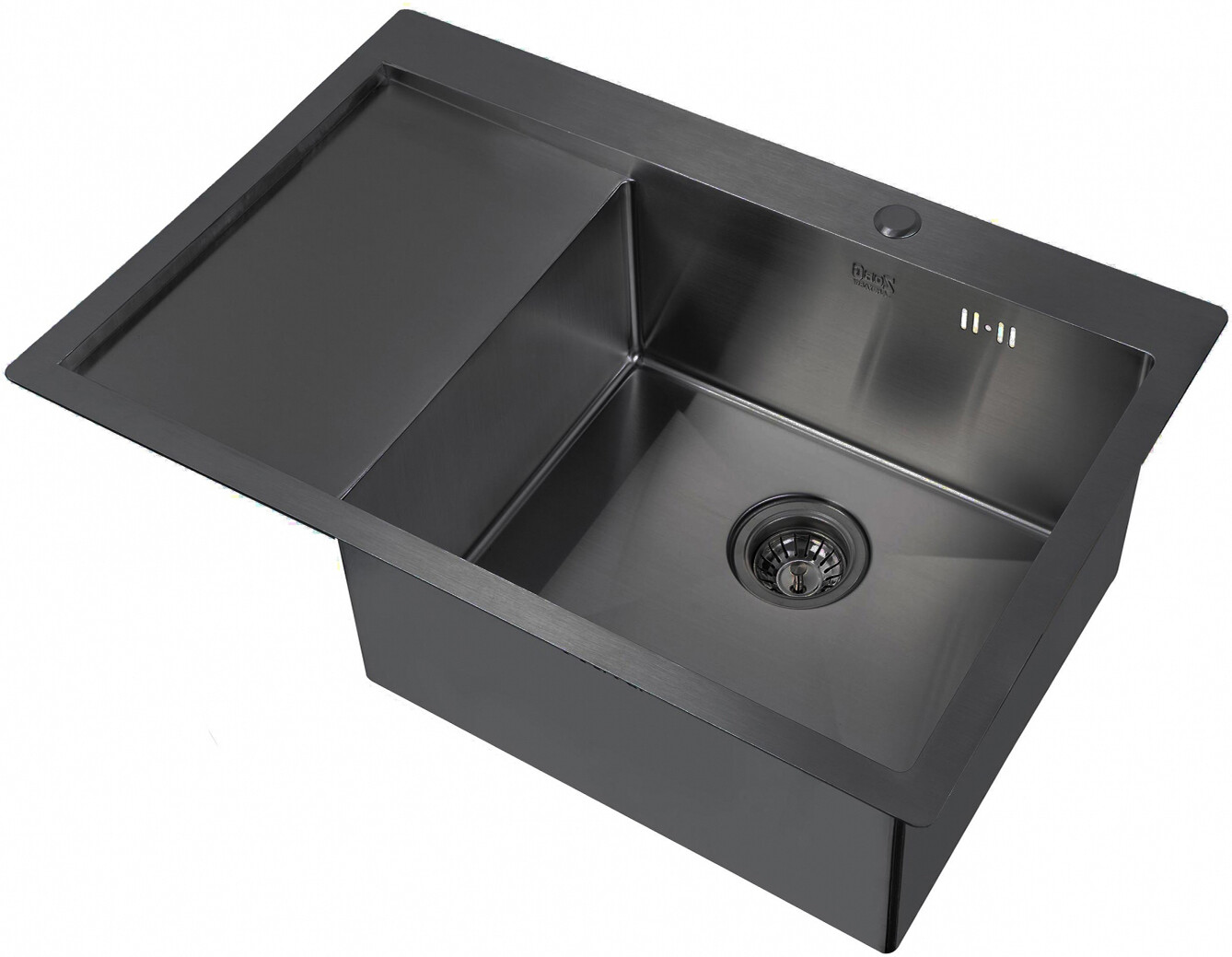 Мойка кухонная ZorG Inox R PVD 7851-R GRAFIT из нержавеющей стали, графит