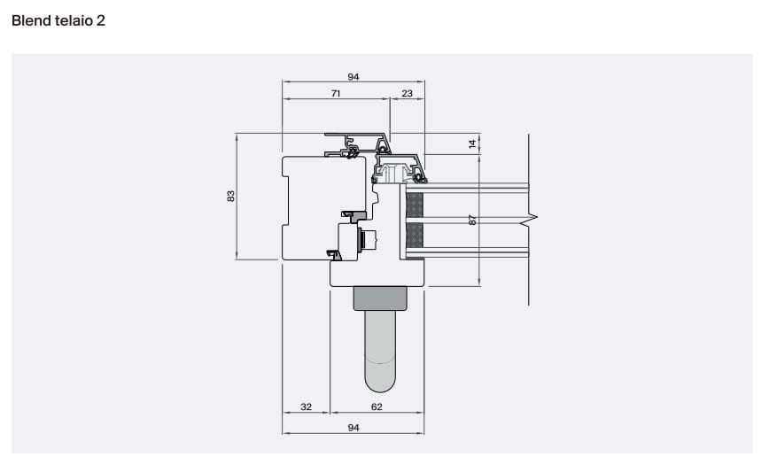 Минимальное деревянное окно-алюминий Impronta BLEND ARCH-00030717 - Вид №9