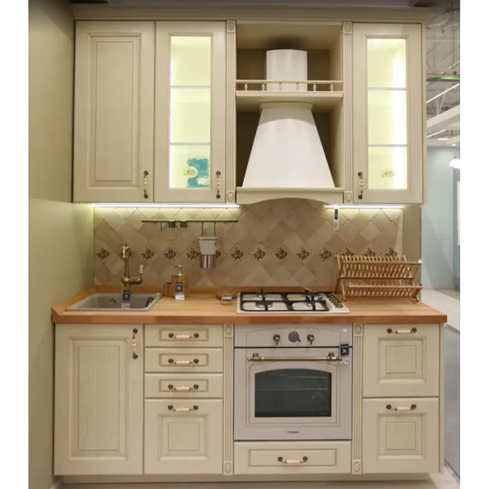 Фасад для кухонного шкафа Невель 39.7x76.5 см Delinia ID массив ясеня цвет кремовый 82180017 STLM-2175691 - Вид №8
