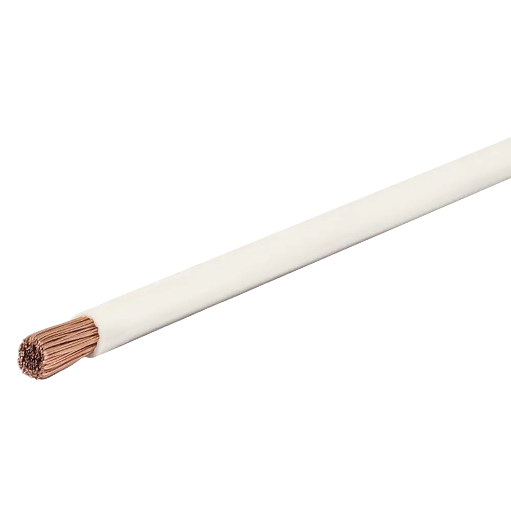 Провод Electraline ПУГВ 1x4 мм на отрез ГОСТ цвет белый 82532340 STLM-2179394 
