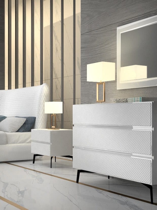 Лакированный комод с стеганым фронтом CASA +39 Eos ARCH-00033785 - Вид №1