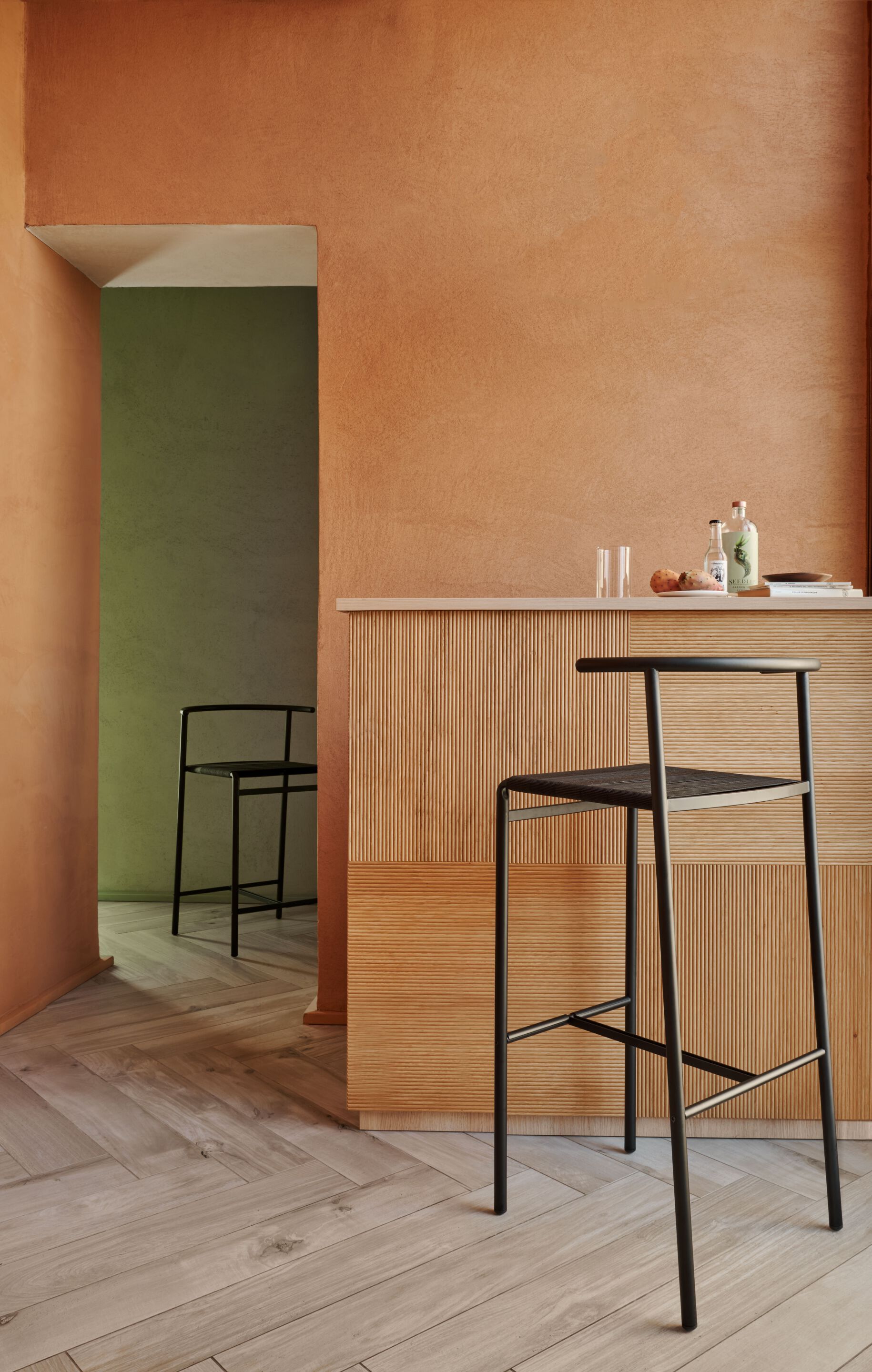 Высокий стул из стали с порошковым покрытием BALERI ITALIA Cafè Chair ARCH-00093176 - Вид №7