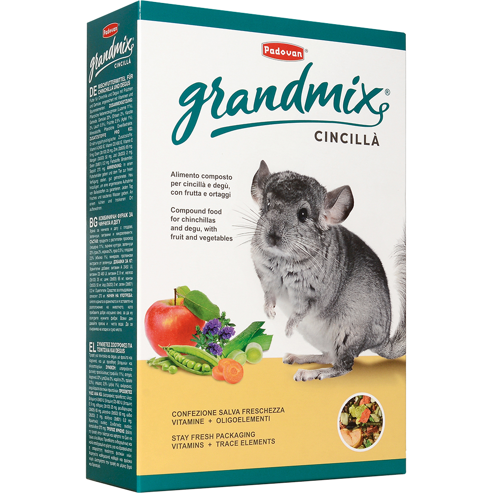 ПР0044368 Корм для грызунов Grandmix cincilla комплексный основной для шиншилл и дегу сух. 850г Padovan 