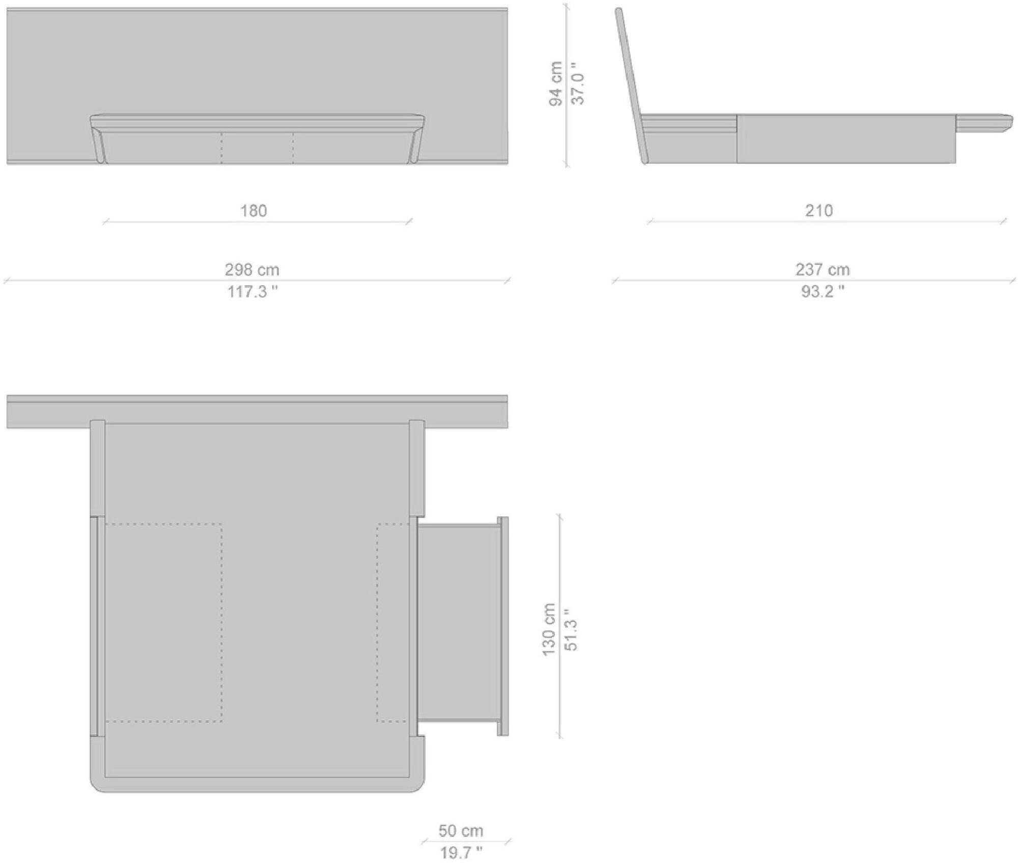 Cassina Кровать с изголовьем из ясеня  L42  - Вид №9
