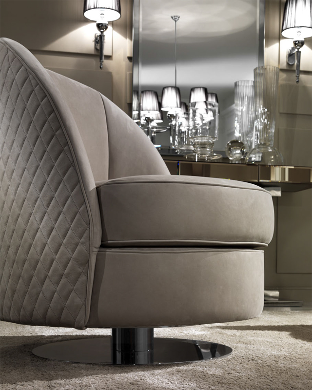 Кресло вращающееся  DV HOME COLLECTION CHARLOTTE poltrona  - Вид №1