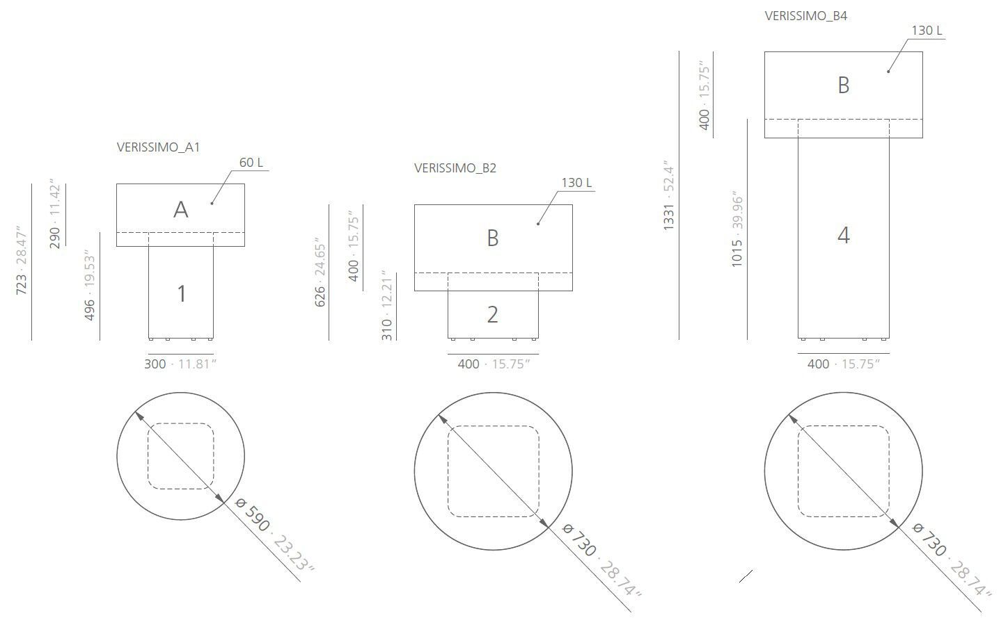 Круглая металлическая ваза Systemtronic Advanced ARCH-00112432 - Вид №3