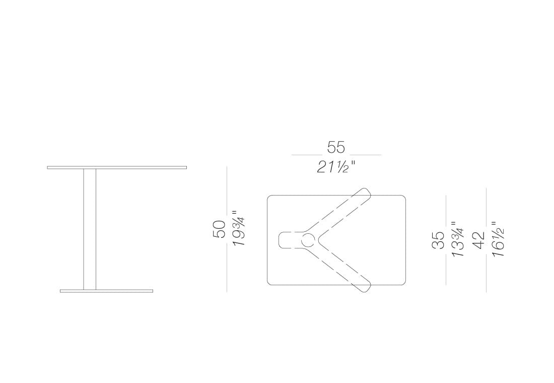 Прямоугольный садовый столик Lapalma YO OUTDOOR ARCH-00047108 - Вид №5