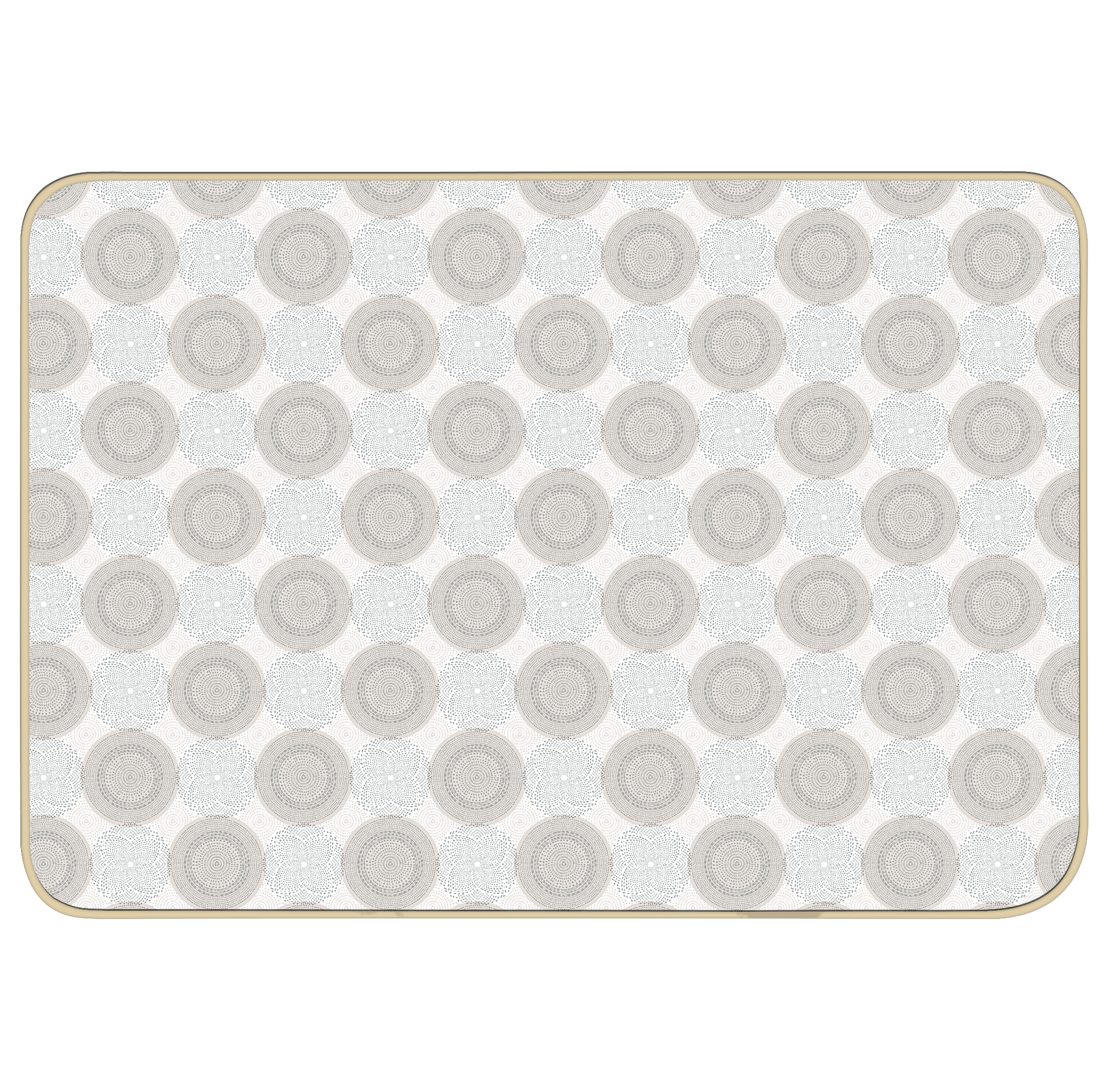 84752243 Скатерть Круги прямоугольная 135x220 см цвет серый Мажор STLM-0054567 Santreyd  - Вид №2