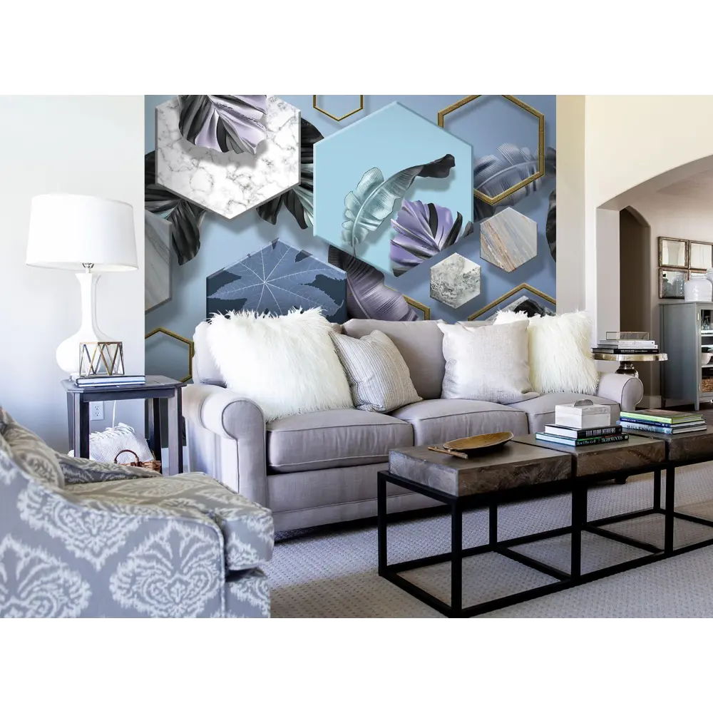 Фотообои Трёхмерная геометрия 3D флизелиновые 300x270 см L12-977 FBRUSH 3D FLIZART STLM-2156951 - Вид №1