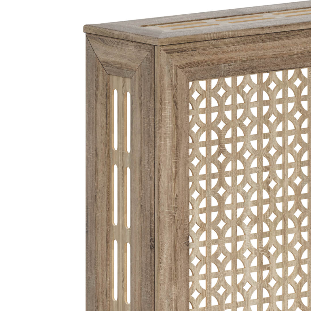 Экран для радиатора 120х60 см Сусанна дуб винтаж STELLA Standart STSR-1201