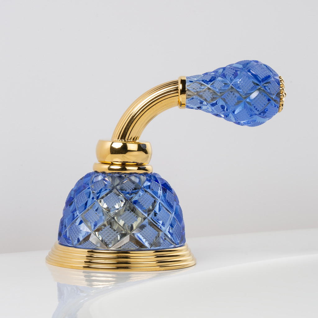 C62-1S1 C62-1S1 Излив для раковины, на бортике LO РУЧКА КУПОЛЬНАЯ Cristal & Bronze DÔME À MANETTES LOSANGE  - Вид №1