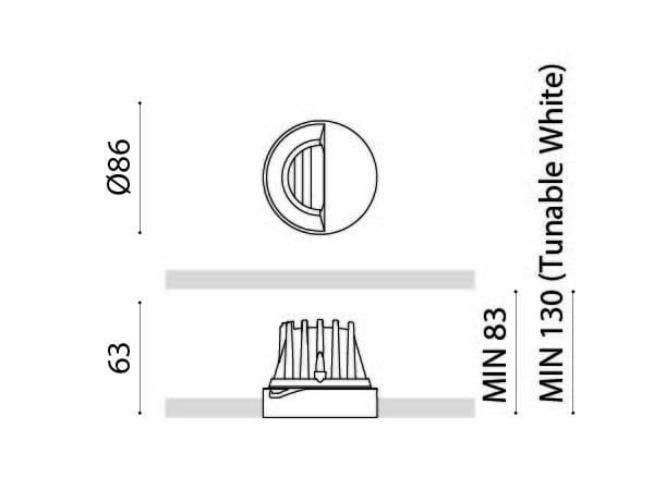 Алюминиевый утопленный круглый светодиодный прожектор Arkoslight Buddy ARCH-00029511 - Вид №5