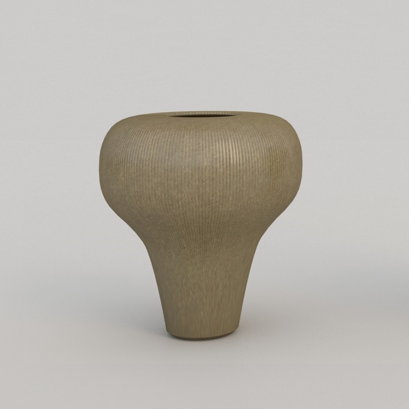 Q106/5RX32 Ребристые тоб и шикарные вазы Adriani e Rossi Медь  - Вид №7