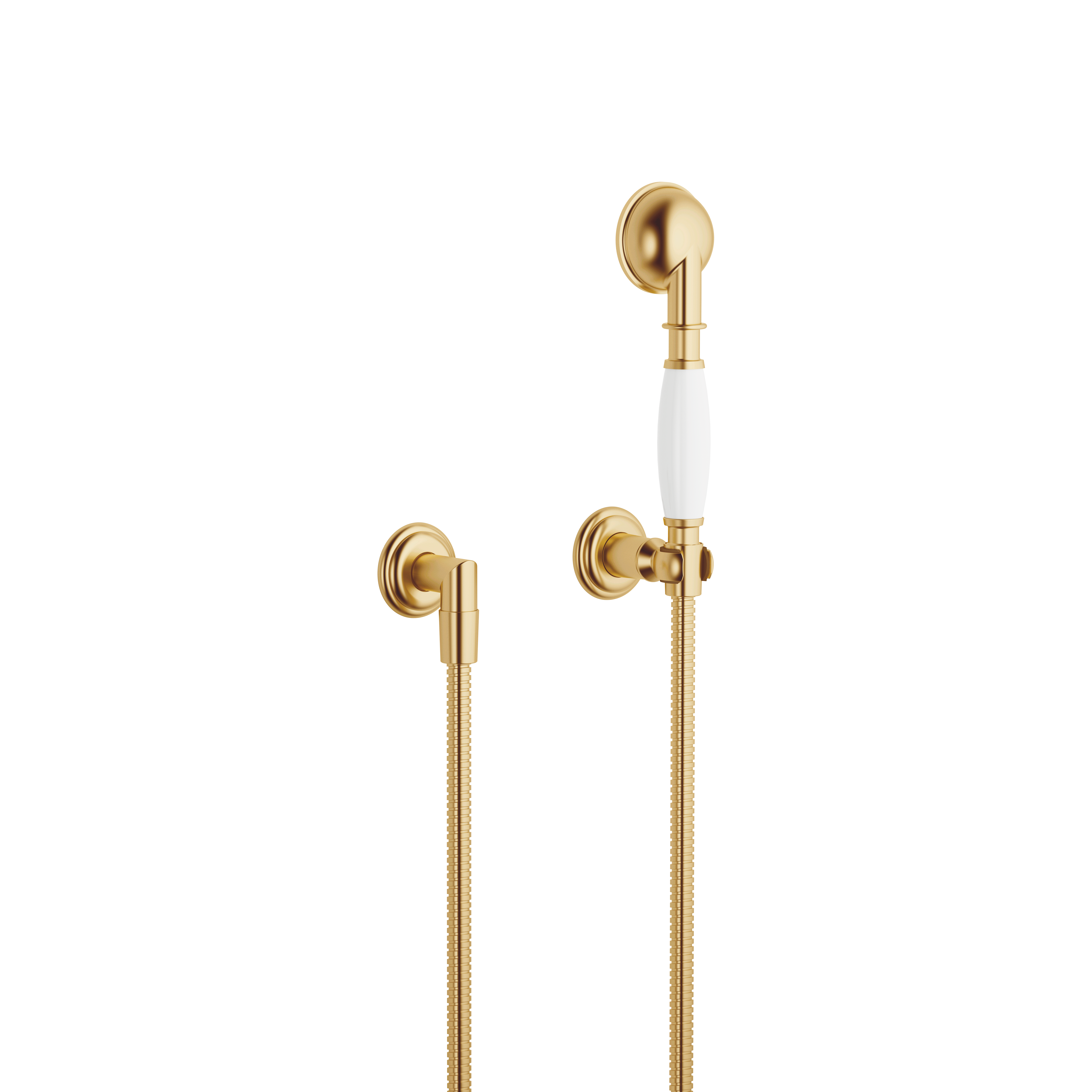 MADISON Набор для ручного душа с отдельными розетками - Brushed Durabrass (23-каратное золото) DornBracht 27803361-28