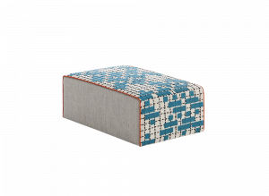 100245 Пуф большой C Turquoise GAN Bandas