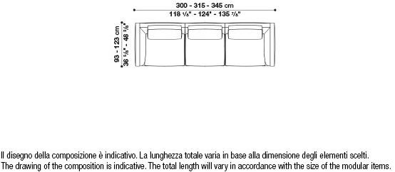 B&B Italia Модульный угловой диван из ткани Richard sun-id-1472345 - Вид №91