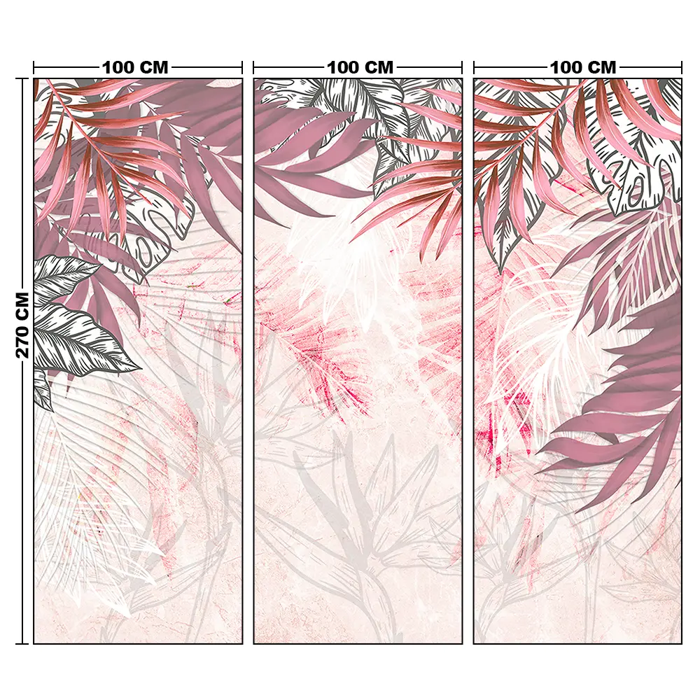 Фотообои Пинк флизелиновые 300x270 см L13-850 FBRUSH 3D FLIZART STLM-2039305 - Вид №4