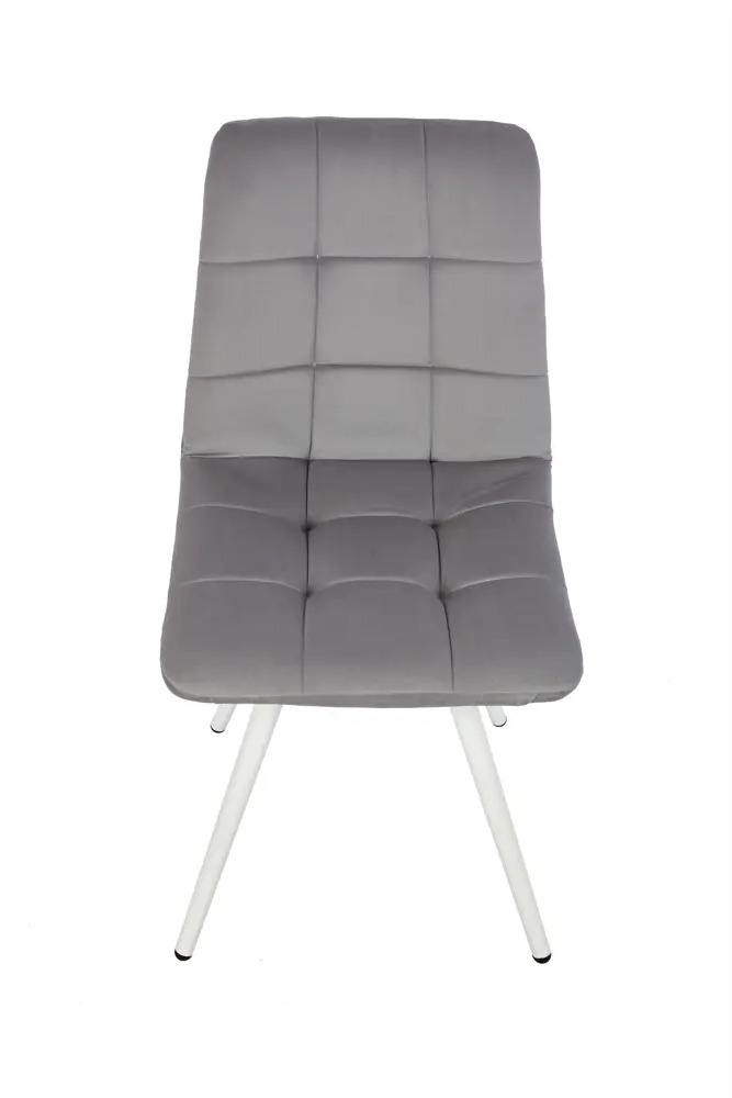 91729658 Комплект обеденных стульев 2 шт Polini Home berlin sm 44х86х39 см велюр цвет светло-серый STLM-0870359