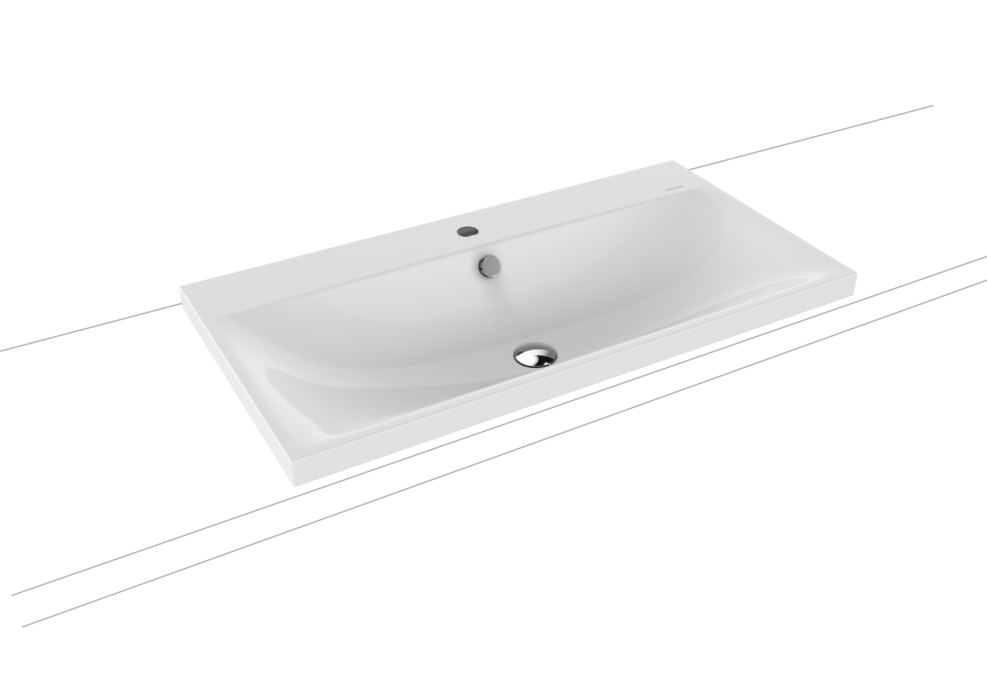 Умывальник KALDEWEI Сталь эмалированная 3041 1 альпийский белый 304133191